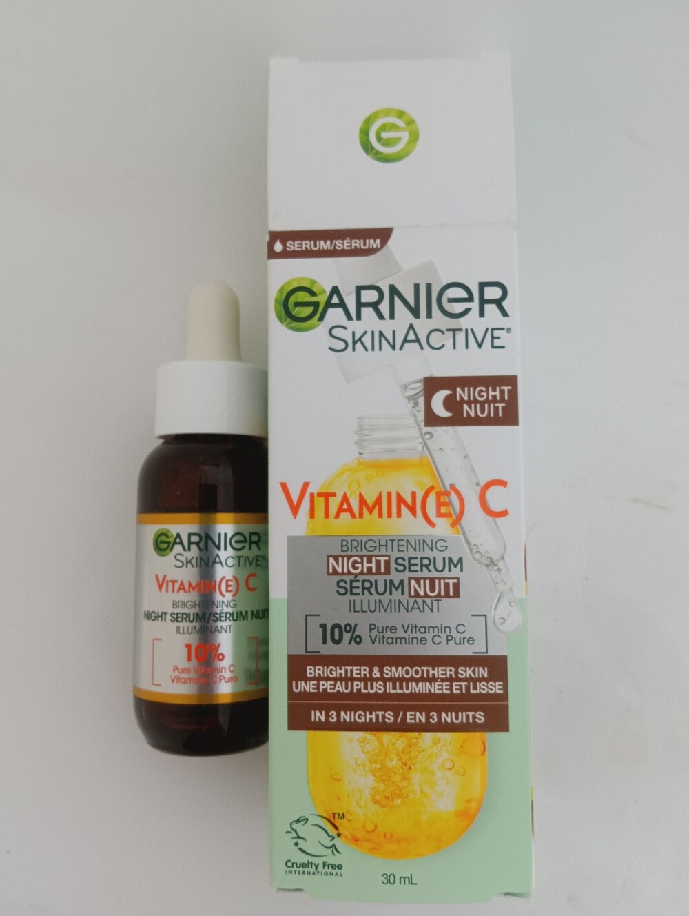 Garnier Skin Active Serum Vitamin C Brightening Night 30 mL, New